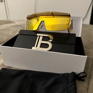 Balmain Gold-Tinted Sunglasses